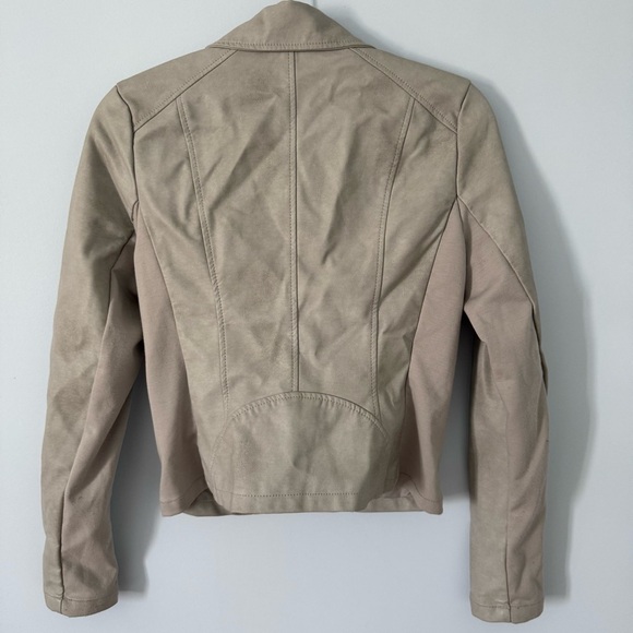 Dynamite Taupe Faux Suede Moto Jacket women’s Small❤️Moto Style, Luxe Feel 🖤 - Picture 2 of 6